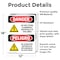 Signmission Do Not Store Flammable Materials Bilingual Danger Sign, Vinyl Decal, 12in W x 18in L, 2PK OS-2PACK-DS-D-1218-VS-1174 - alternate 5